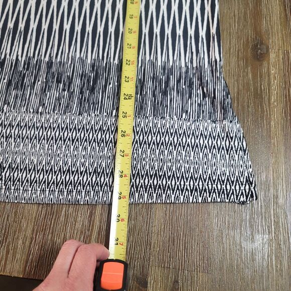 HG Twenty Six Tunic Blouse Women Plus 2X Black White Bohemian Boho - Picture 5 of 6